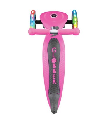 Patinete Globber Primo Lights Rosa Plegable | La Granota