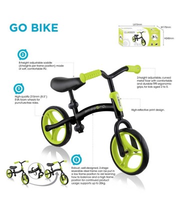 Globber Go Bike Reversible Roja | La Granota