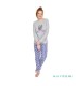 Pijama Mujer Gris CAT-TUS | La Granota