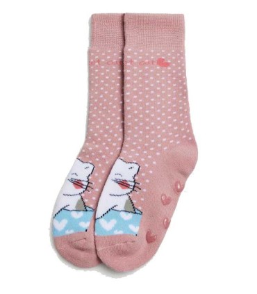 Calcetín Niña Térmico Antideslizante Gatos | La Granota