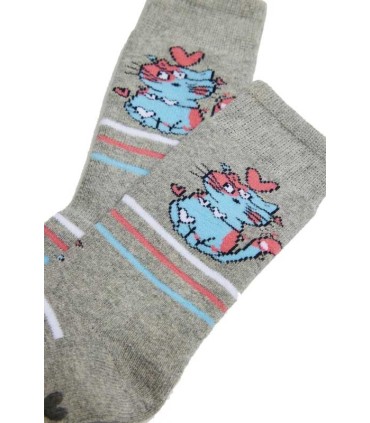 Calcetín Niña Térmico Antideslizante Gatos | La Granota