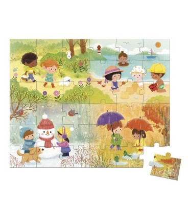 Puzzle Las Estaciones Janod 36 Piezas | La Granota