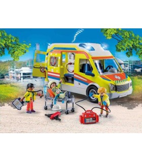 Ambulancia Con Luz Y Sonido Playmobil 71202 | La Granota