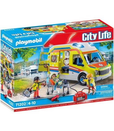 Ambulancia Con Luz Y Sonido Playmobil 71202 | La Granota