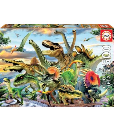 Puzzle Educa Dinosaurios 500 Piezas | La Granota