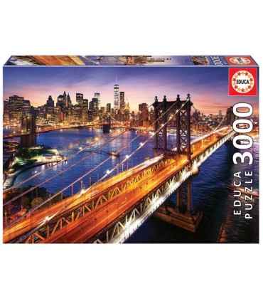 Puzzle Educa Manhattan Al Atardecer 3000 Piezas | La Granota