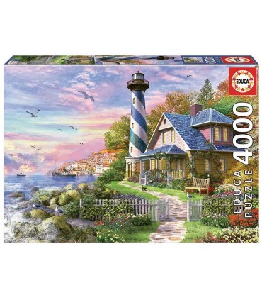 Puzzle Educa Faro en Rock Bay 4000 Piezas | La Granota