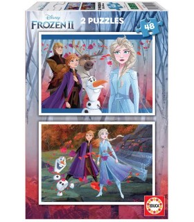 Puzzle Educa Frozen II 2x48 Piezas | La Granota