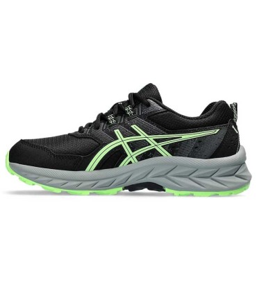 Deportiva Junior Asics Pre Venture 9 GS Black/Illuminate Green| La Granota
