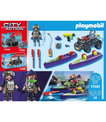 Fuerzas Especiales: Quad Multiterreno Playmobil 71147 | La Granota