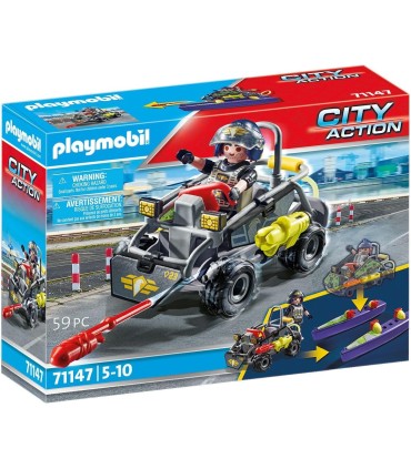 Fuerzas Especiales: Quad Multiterreno Playmobil 71147 | La Granota
