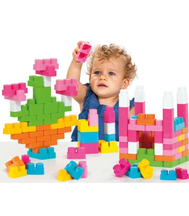 Caja De Bloques rosa 35 Piezas Moltó