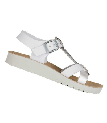 Sandalia Niña Geox Costarei Blanca | La Granota