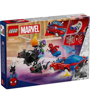 Coche De Carreras De Spider-Man Y Duende Verde Venomizado Lego 76279