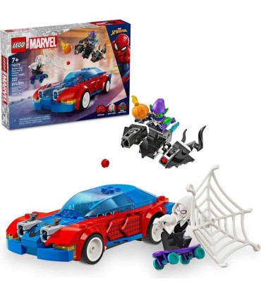 Coche De Carreras De Spider-Man Y Duende Verde Venomizado Lego 76279