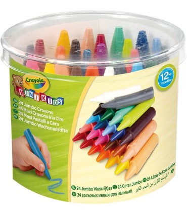 Ceras Jumbo Lavables Crayola 24 Unidades | La Granota