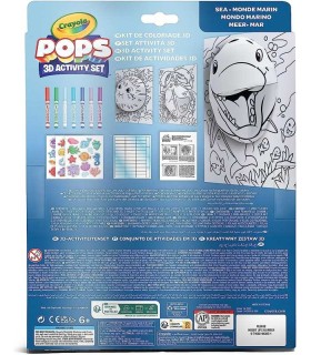 Set De Actividades Color Pops 3D Mundo Marino Crayola