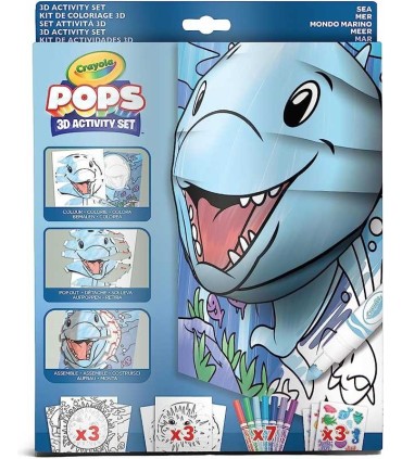 Set De Actividades Color Pops 3D Mundo Marino Crayola | La Granota