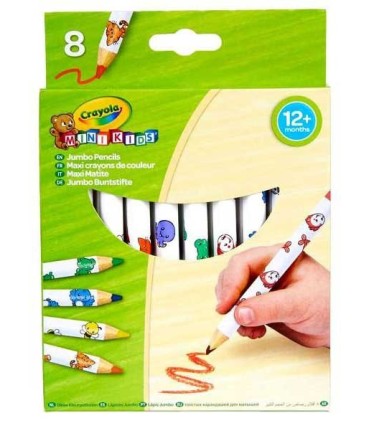 Lápices de Colores Decorados Jumbo Crayola 8 Unidades | La Granota