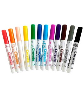 Rotuladores Lavables Crayola 12 Unidades | La Granota