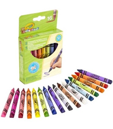 Ceras Triangulares Lavables Crayola 16 Unidades | La Granota