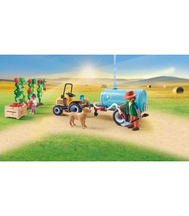 Tractor Con Remolque Y Cisterna Playmobil 71442 | La Granota