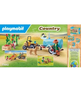 Tractor Con Remolque Y Cisterna Playmobil 71442