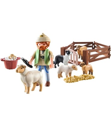 Pastor Con Rebaño De Ovejas Playmobil 71444 | La Granota