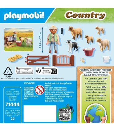 Pastor Con Rebaño De Ovejas Playmobil 71444 | La Granota