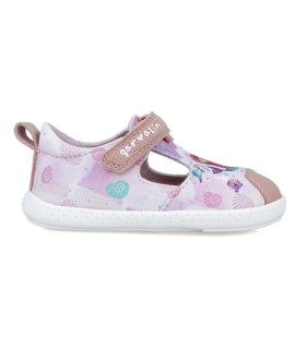 Zapatillas Lona Blanditas Garvalín Rosa Estampado | La Granota