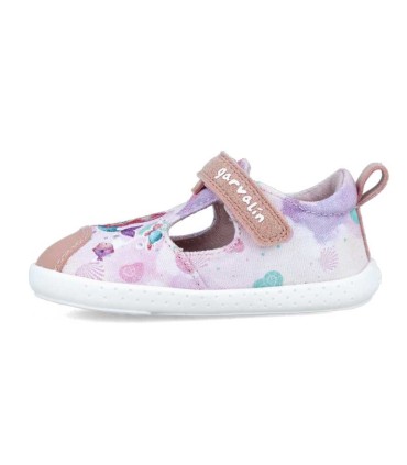 Zapatillas Lona Blanditas Garvalín Rosa Estampado | La Granota