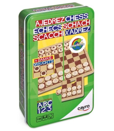 Ajedrez Damas Cayro Caja De Metal | La Granota