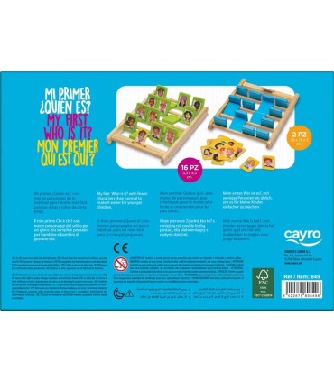 Juego Mi Primer Quien Es Quien Cayro | La Granota