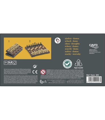 Ajedrez Damas Magnético Mediano Cayro | La Granota