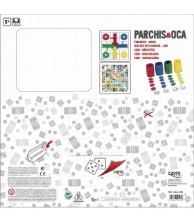 Tablero Parchís y Oca con Accesorios