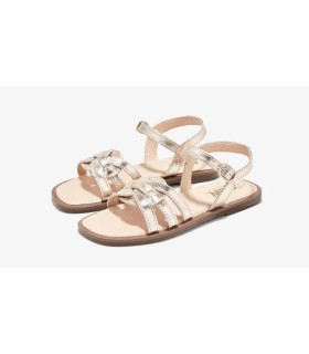 Sandalia B&W Oro Metalizado
