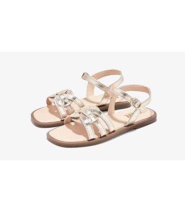 Sandalia B&W Oro Metalizado| La Granota