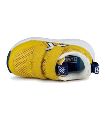 Zapatilla Deportiva Munich Baby Cloe Amarillo Blanco | La Granota