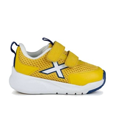 Zapatilla Deportiva Munich Baby Cloe Amarillo Blanco | La Granota