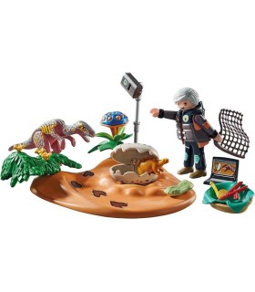 Nido De Estegosaurio Con Ladrón De Huevos Playmobil 71526