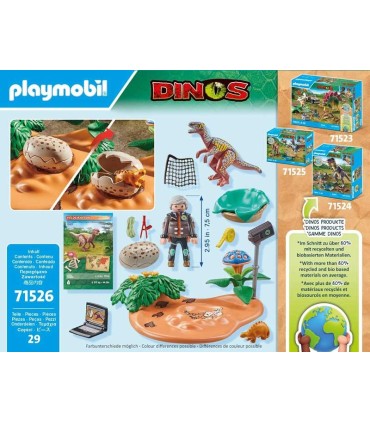 Nido De Estegosaurio Con Ladrón De Huevos Playmobil 71526 | La Granota