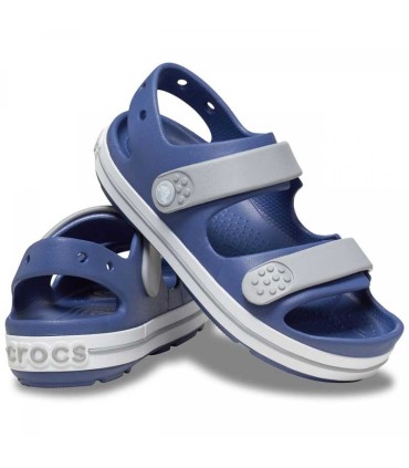 Sandalia Crocs Crocband Cruiser K Bijou Blue Light Grey | La Granota
