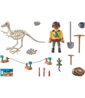 Excavación Arqueológica Con Esqueleto De Dinosaurio Playmobil 71527