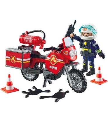 Moto De Bomberos Playmobil 71466 | La granota
