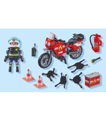 Moto De Bomberos Playmobil 71466 | La granota