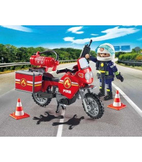 Moto De Bomberos Playmobil 71466 | La granota