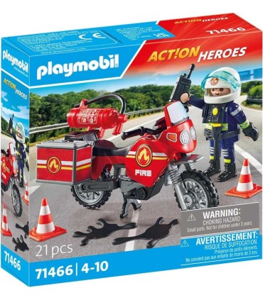 Moto De Bomberos Playmobil 71466 | La granota