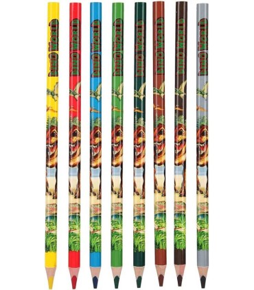 Dino World Libro De Colorear Con Lápices De Colores | La Granota