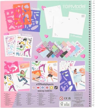 TOPModel Cuaderno Para Colorear Dance | La Granota