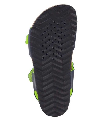 Sandalia Niño Geox Ghita Azul y Amarillo Flúor | La Granota